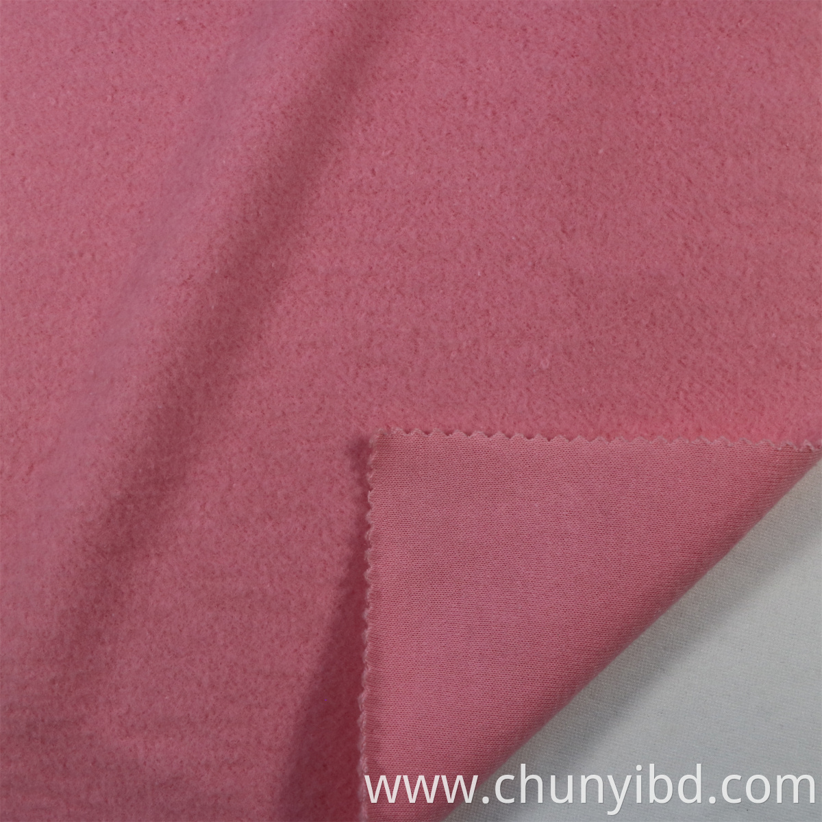 CVC one side brushed Terry fleece fabric